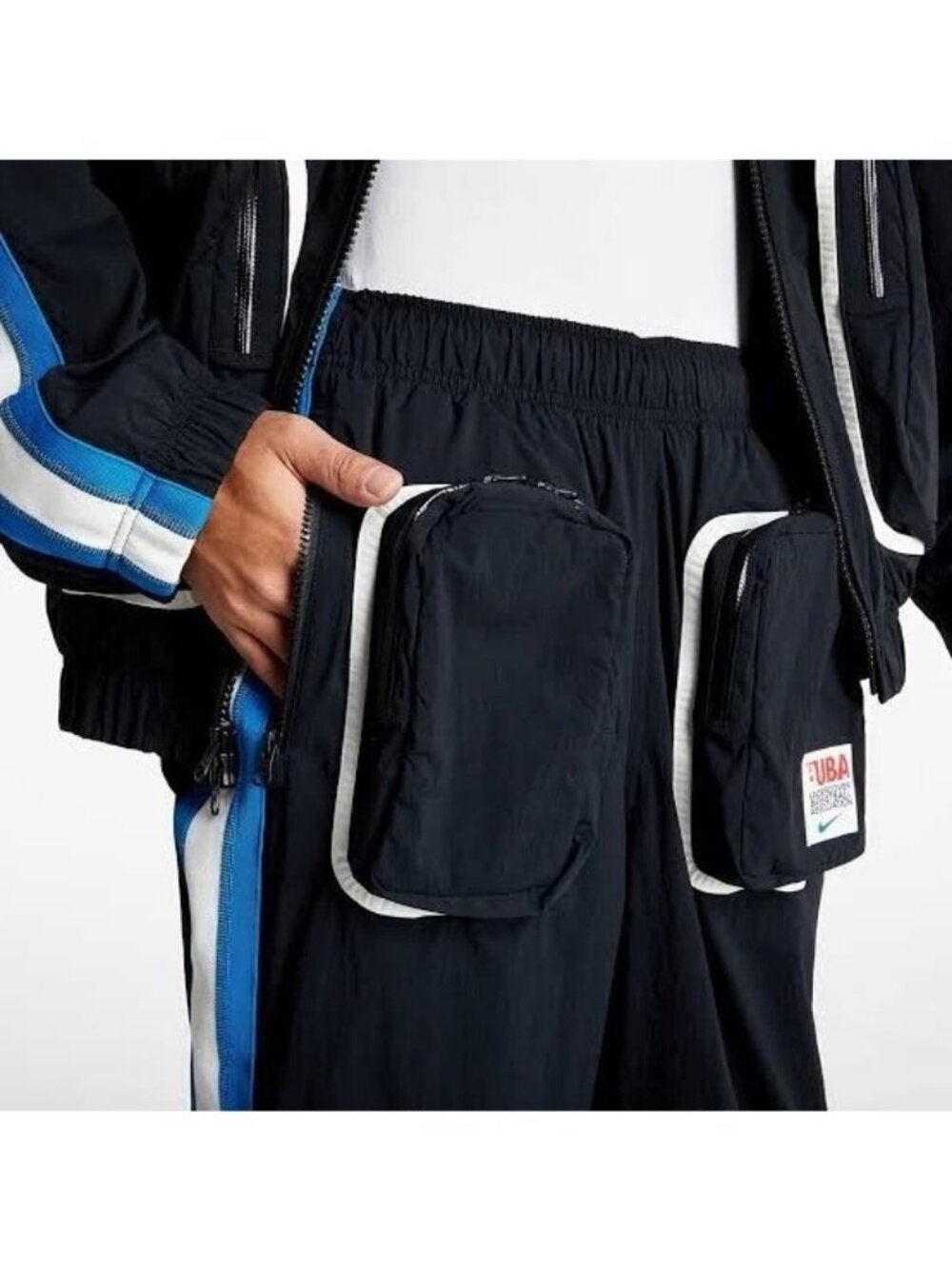 Nike x Undercover UBA Track Pants "Black Sail" Men's XS CW8009-010 NWT